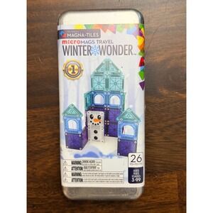 Magna-Tiles MicroMags Travel Winter Wonder 26 Piece Building Set 254026WW